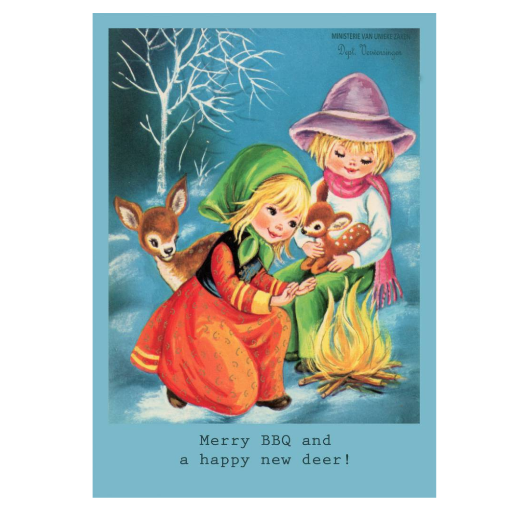 ministerie van unieke zaken kaart a6 Merry BBQ and a happy new deer