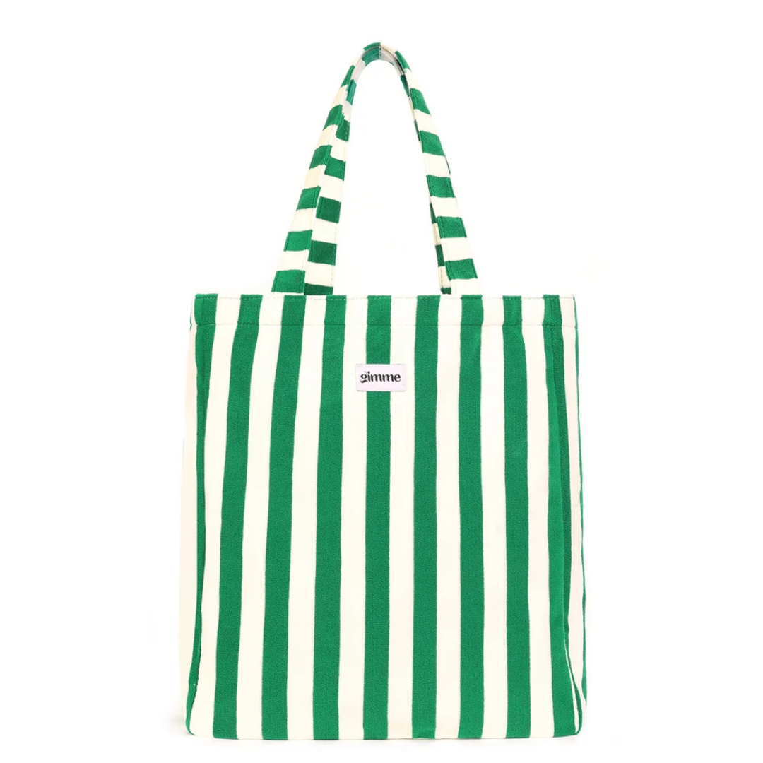 Yehwang: totebag, shopper in badstof - groen