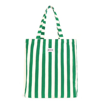 Yehwang: totebag, shopper in badstof - groen