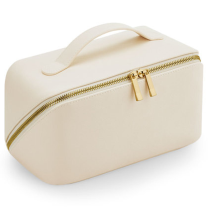 Superhandige make-up tas met schuine rits