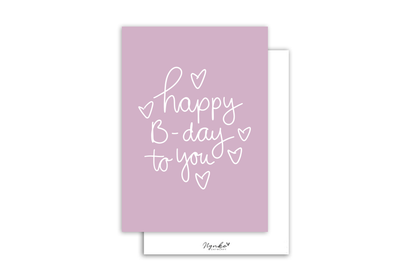Nynke Ontwerpt: Kaart a6 | Happy b-day to you