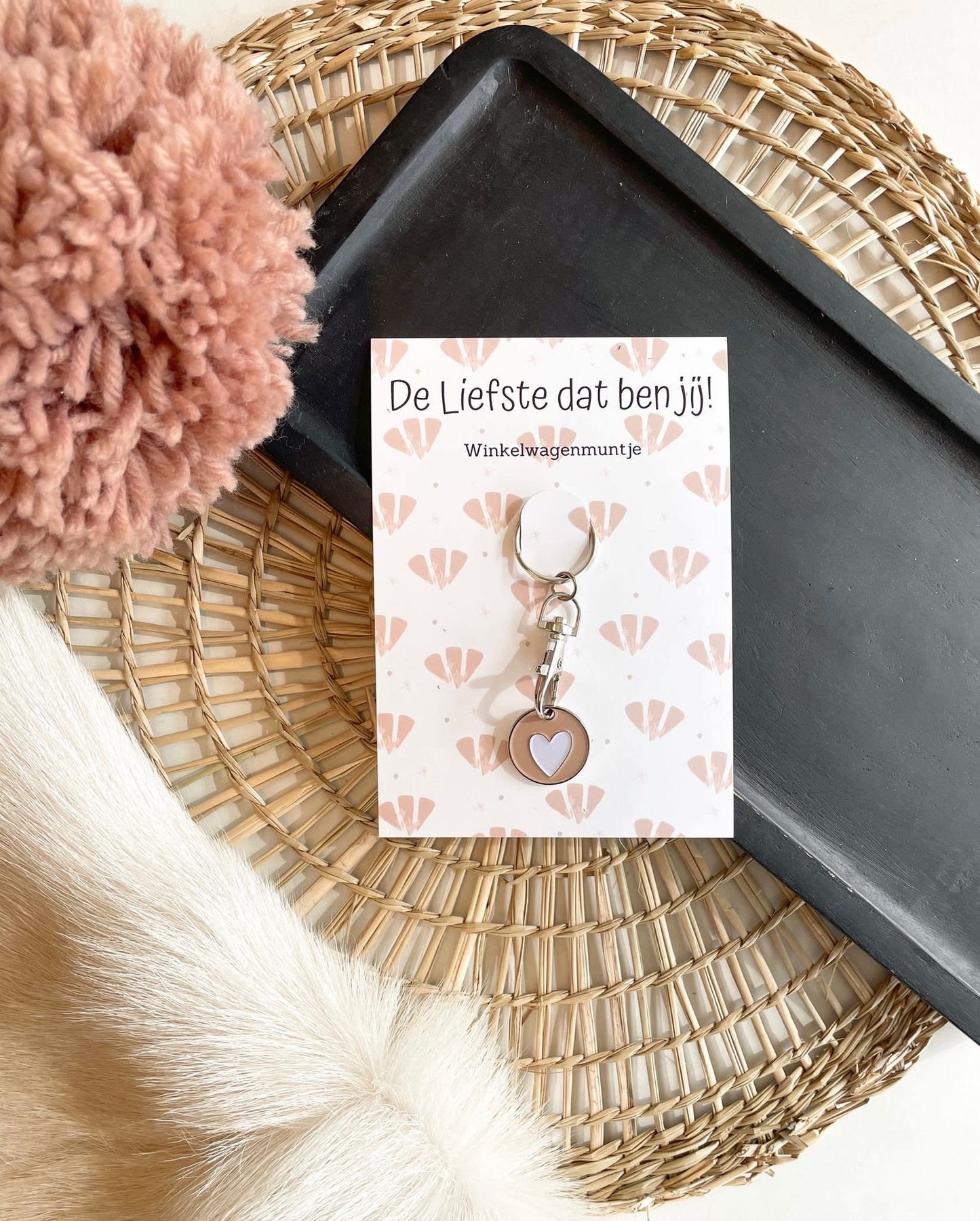 The big gifts: Winkelwagenmunt/sleutelhanger - de liefste dat ben jij