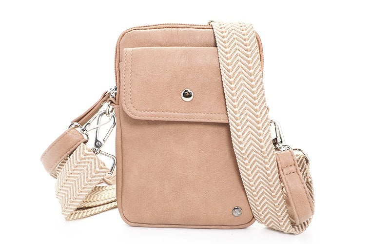 I'm dutch: telefoontasje / schoudertasje Spa - khaki