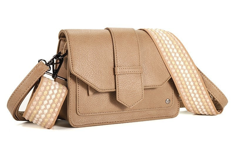 I'm dutch: Handtas - Taupe Corsica schoudertasje