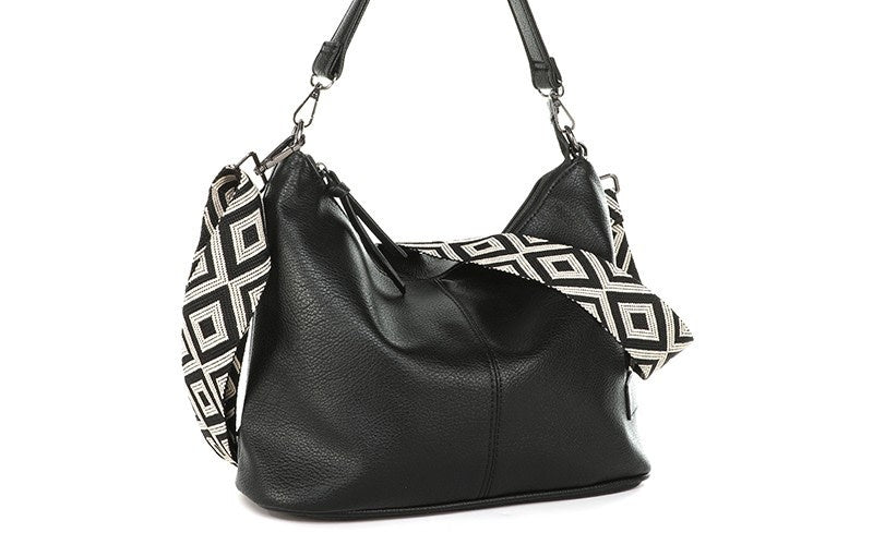 I'm dutch: Handtas - Black schoudertas Elvy