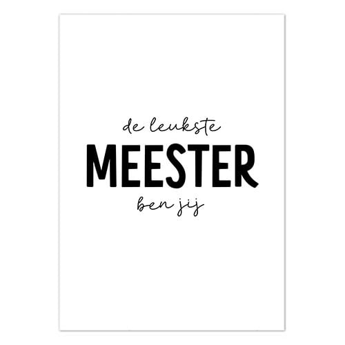 Liefz: Kaart a6 - De leukste meester ben jij