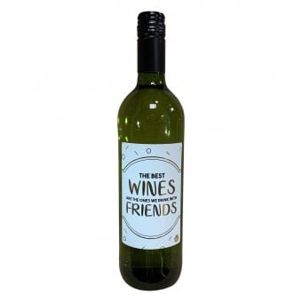 The big gifts: wijnfles wit  "the best wines are ..."