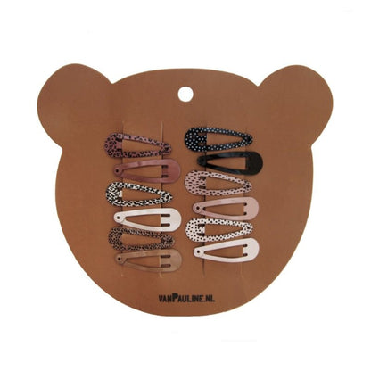 Van Pauline: haarclips beer 3 cm (per 12)