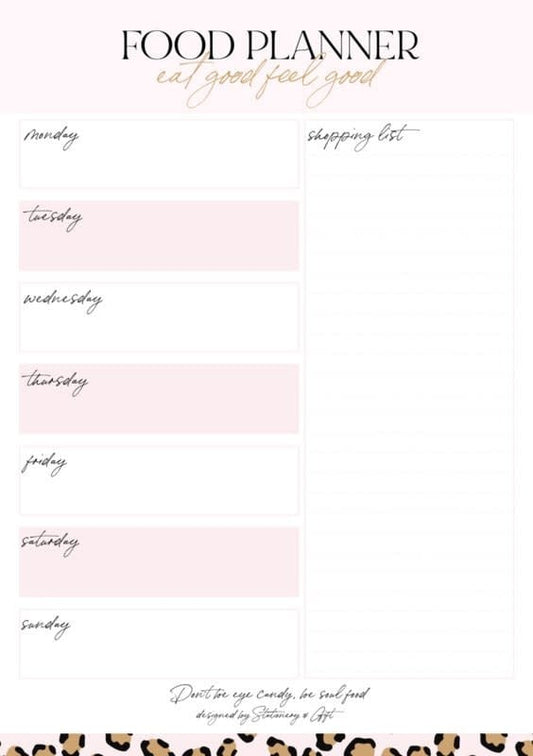 Stationery & gift Food Planner A5