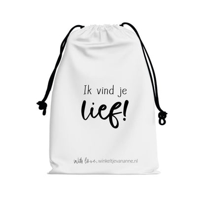 Winkeltje van anne Katoenen zakje | ik vind je lief