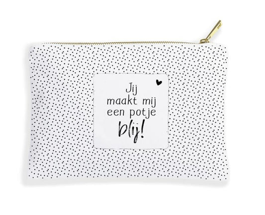 Winkeltje van anne: Etui | Toilettasje | Jij maakt mij een potje blij