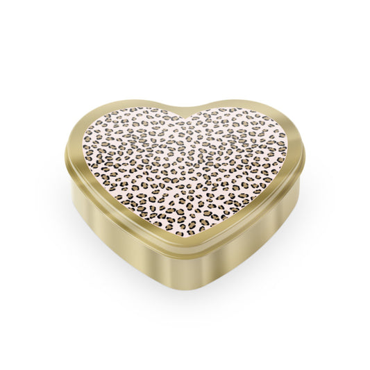Stationery & gift Gouden hart | Suikerhartjes | Pink Leopard