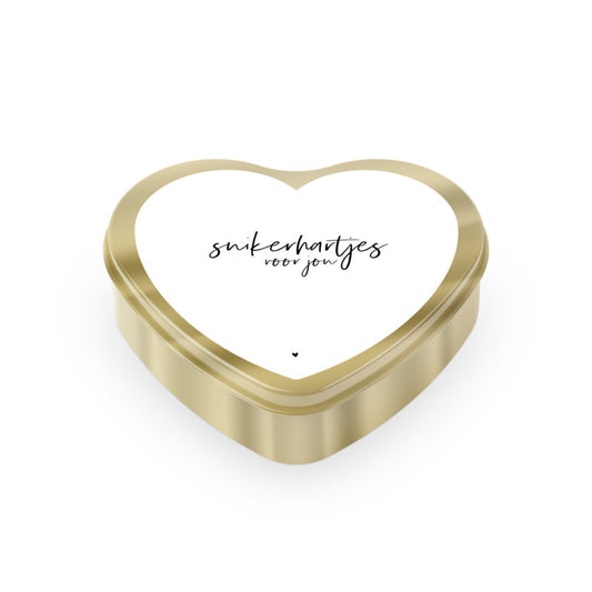 Stationery & gift Gouden hart | Suikerhartjes voor jou! | Wit