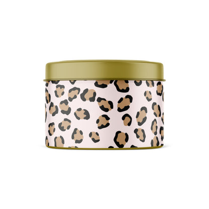 Stationery & gift: Geurkaars in blik | Pink Leopard