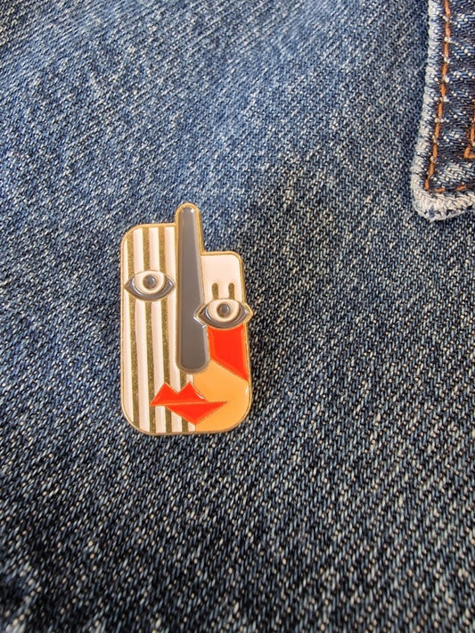 Le marché sucré:  Pin - abstract gezicht