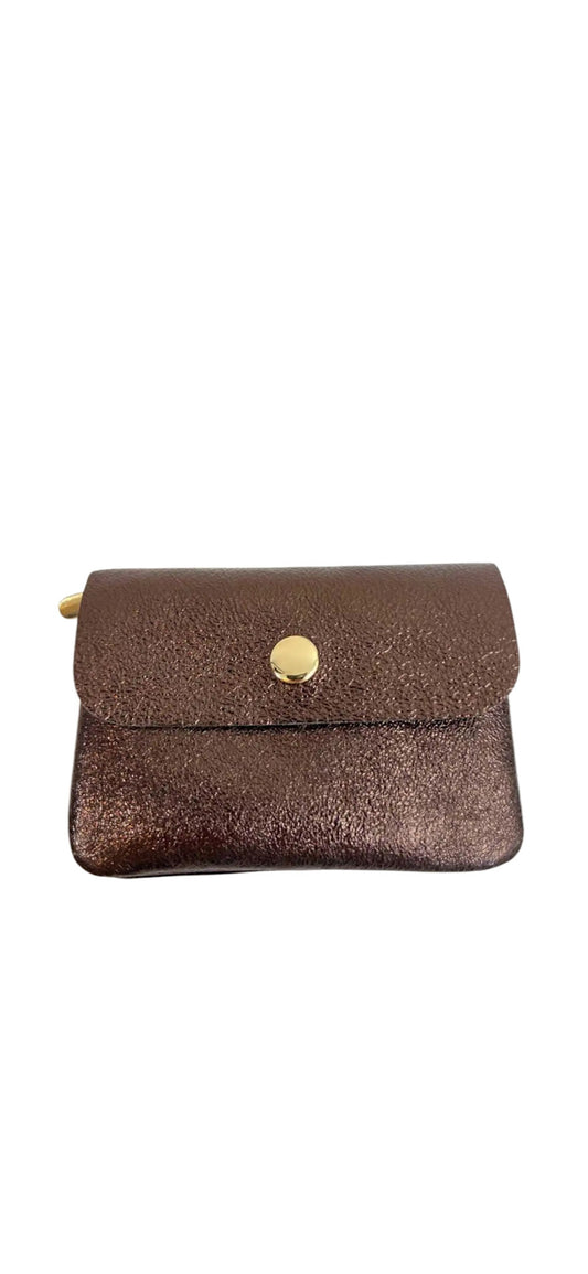 Wauw: Blush portemonnee klein metallic bruin