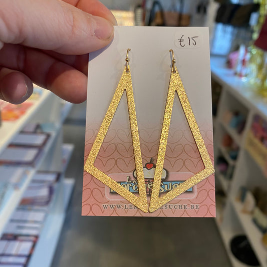 Le marché sucré: oorbellen hangers - goud
