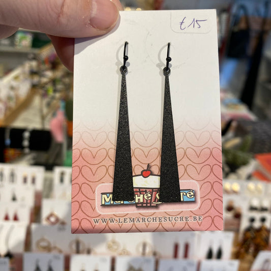 Le marché sucré: oorbellen hangers - zwart