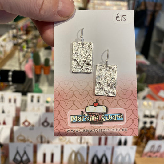 Le marché sucré: oorbellen hangers - zilver