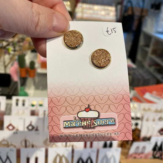 Le marché sucré: oorbellen stekers - goud