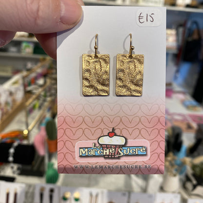 Le marché sucré: oorbellen hangers - goud