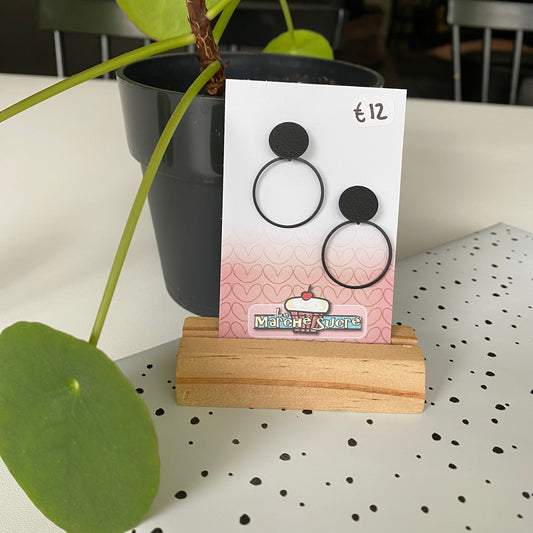 Le marché sucré: oorbellen - zwart