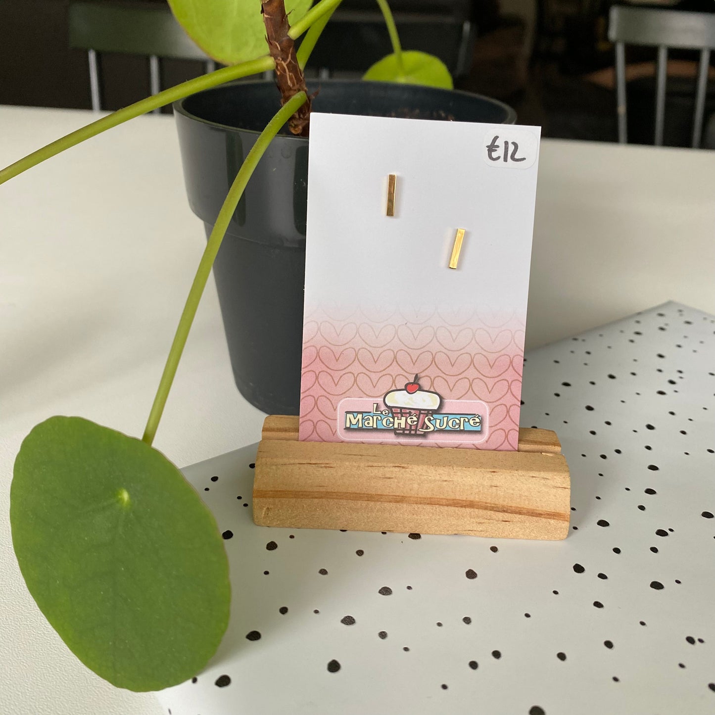 Le marché sucré: oorbellen - goud