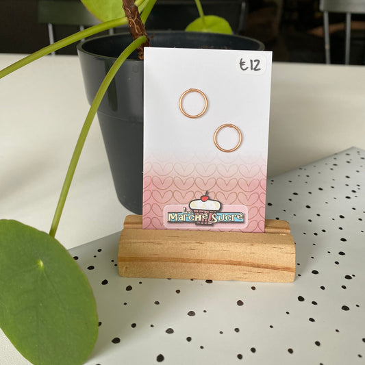 Le marché sucré: oorbellen - rosé goud