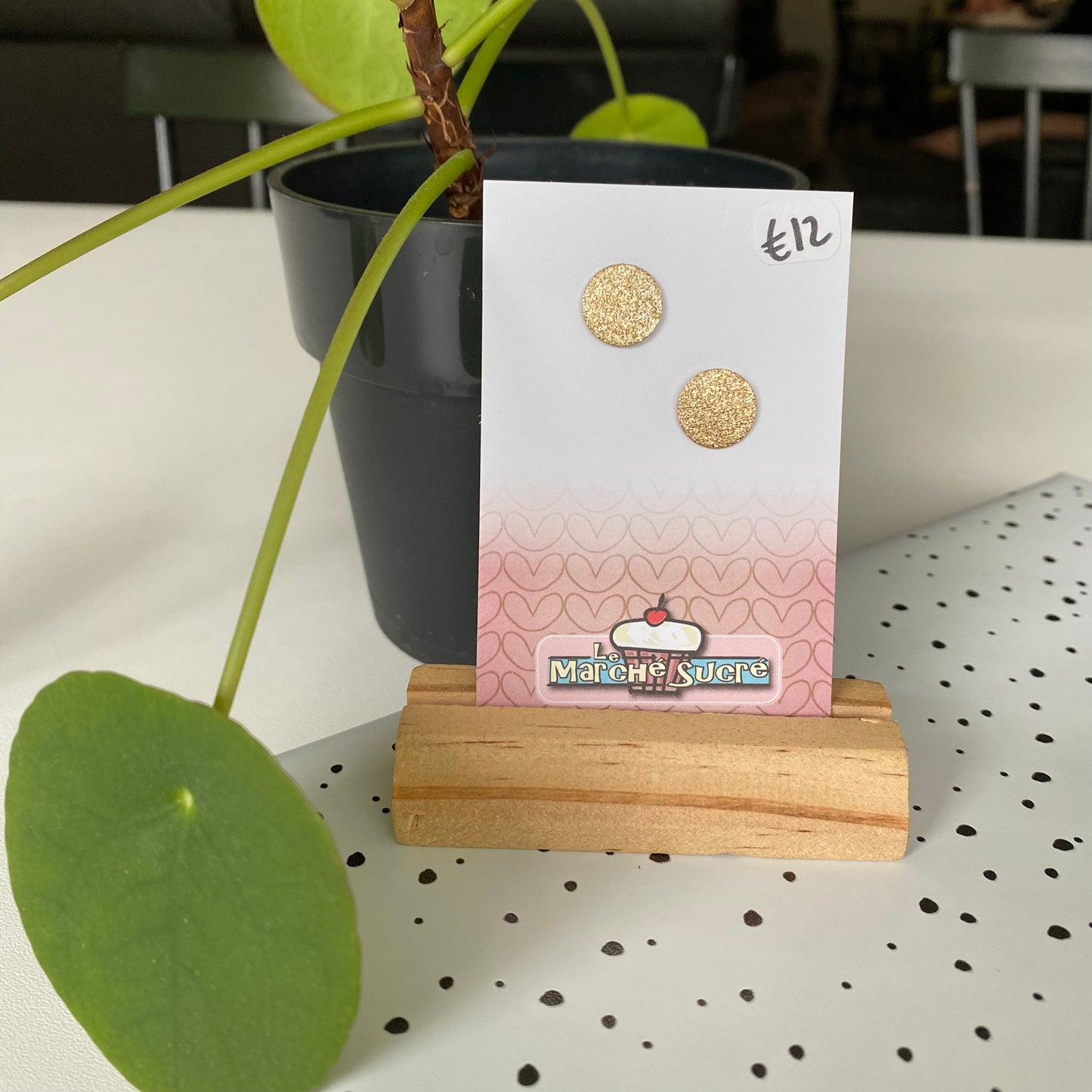 Le marché sucré: oorbellen - goud