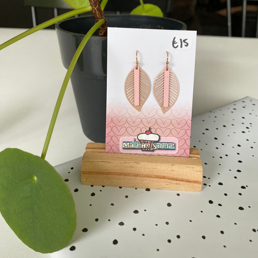 Le marché sucré: oorbellen - oudroze + roze