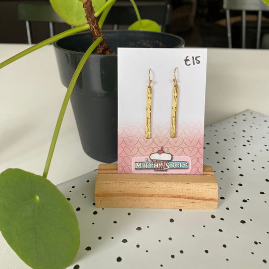 Le marché sucré: oorbellen - goud