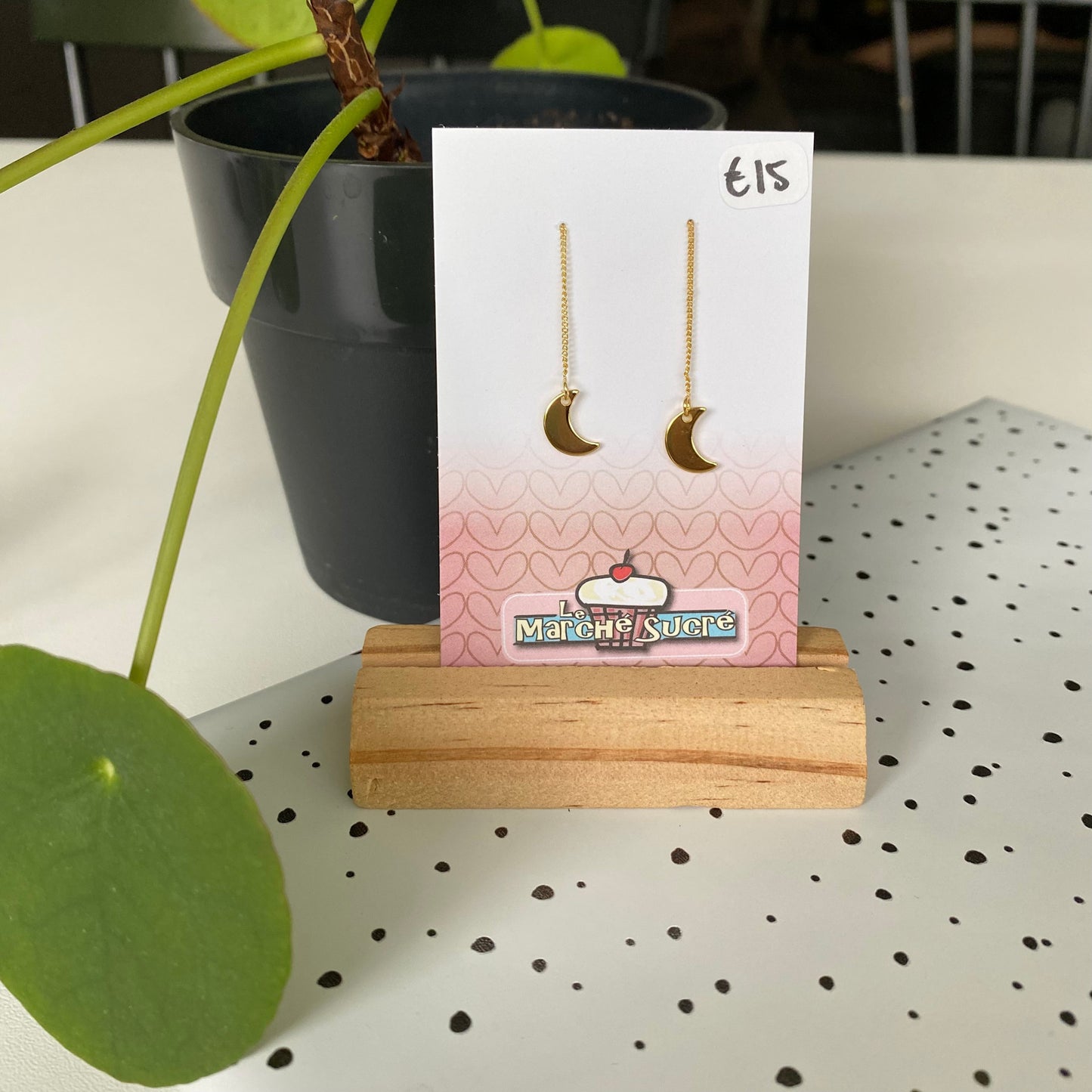 Le marché sucré: oorbellen - goud