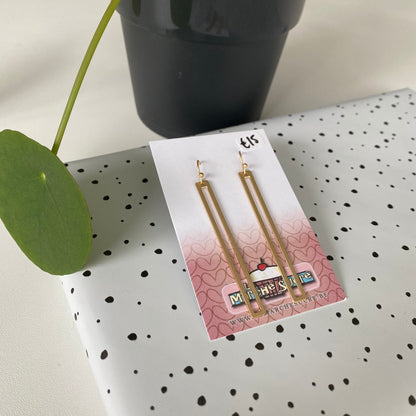 Le marché sucré: oorbellen - goud
