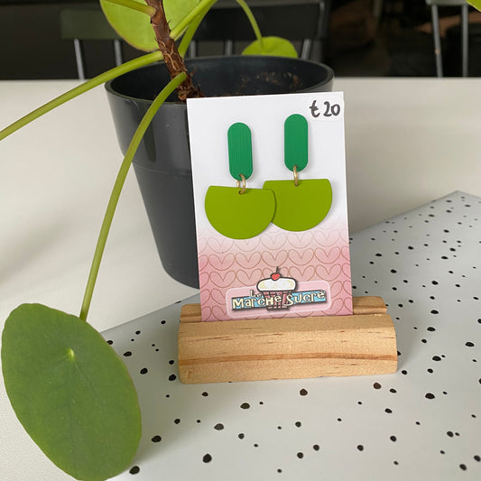 Le marché sucré: oorbellen -  groen