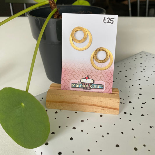 Le marché sucré: oorbellen - goud