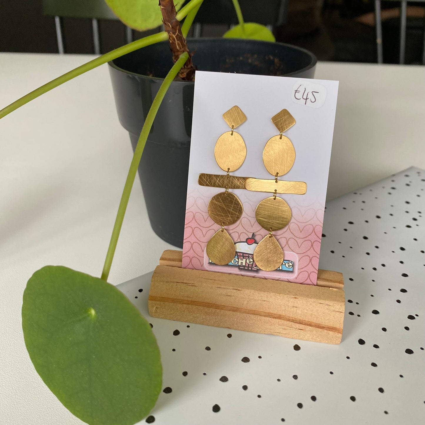 Le marché sucré: oorbellen - goud