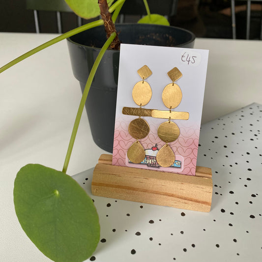 Le marché sucré: oorbellen - goud