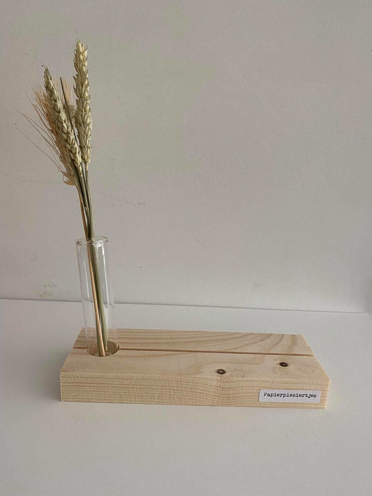 Papierpleziertjes Plankpleziertje bloem buisje