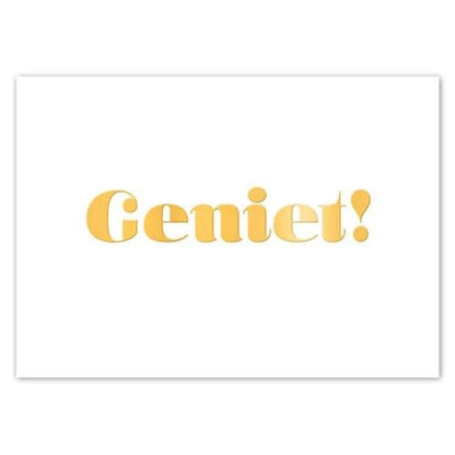 Liefz: Kaart | Geniet | Goudfolie