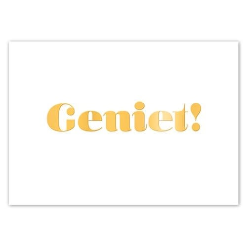 Liefz: Kaart | Geniet | Goudfolie
