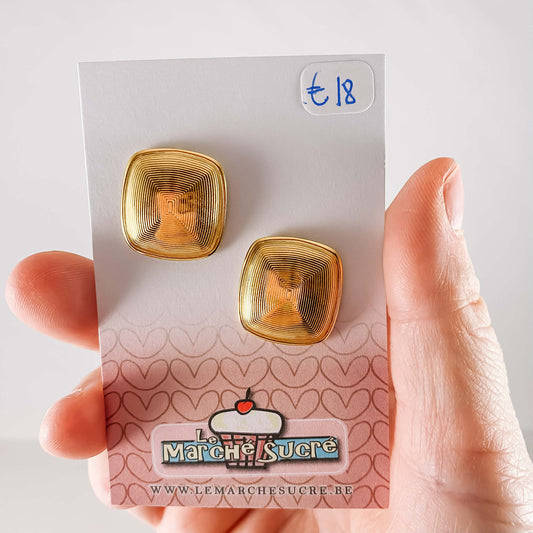 Le marché sucré:  oorbellen - goud