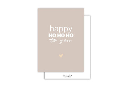 Nynke ontwerpt: Kaart | Happy ho ho ho