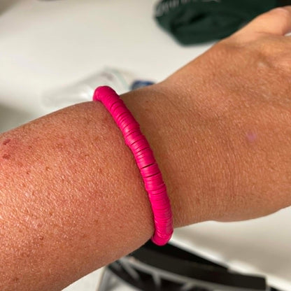 Biba: armbandje klei - framboos