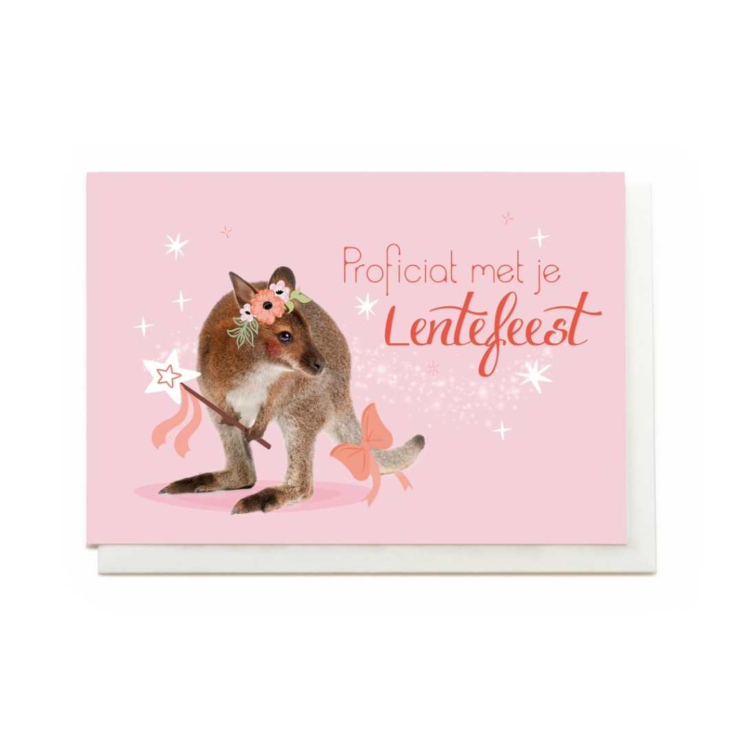 Enfant terrible: wenskaart - Proficiat met je lentefeest