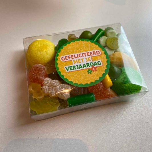 Zoete groetjes: snoepjes - Verjaardag