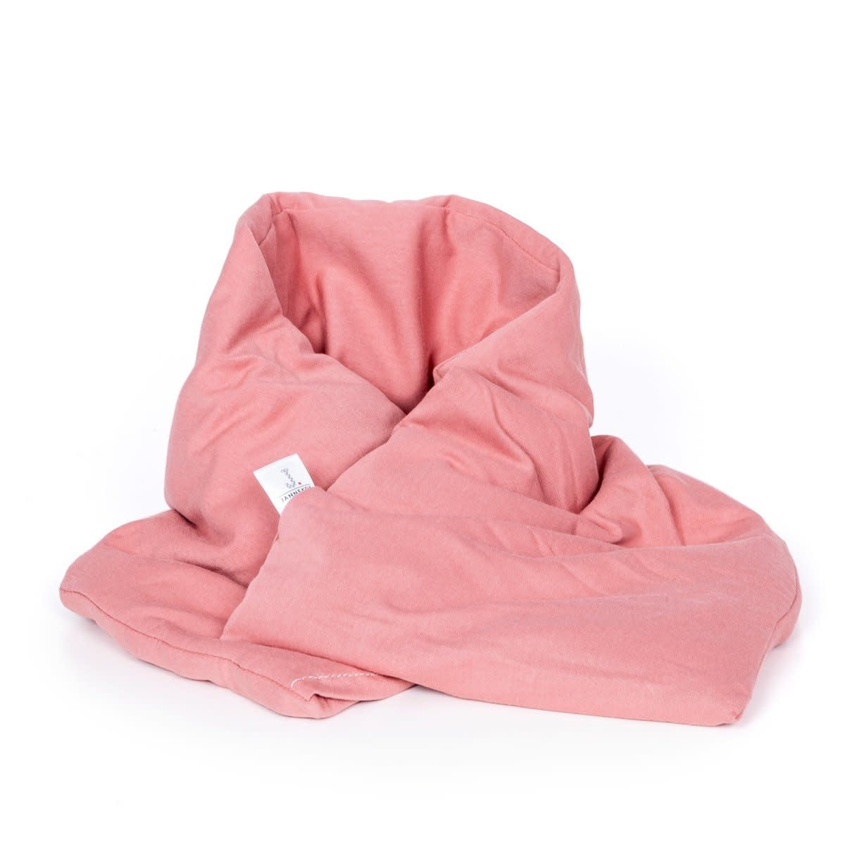 Janneke's Warmtesjaal Jersey oudroze| Biologisch lijnzaad