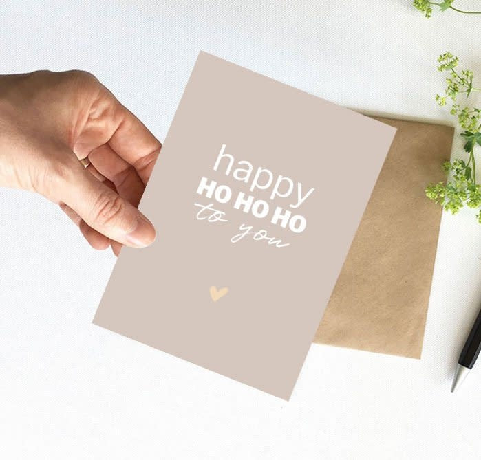 Nynke ontwerpt: Kaart | Happy ho ho ho
