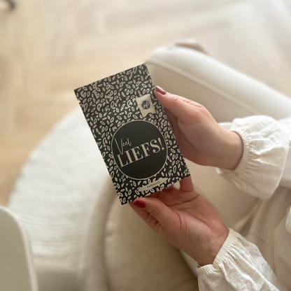 The big gifts: Bodyscrub - Liefs (zwart/beige versie)