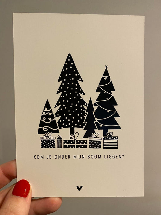 Zoedt: kerstkaart a6: Kom je onder mijn boom liggen?