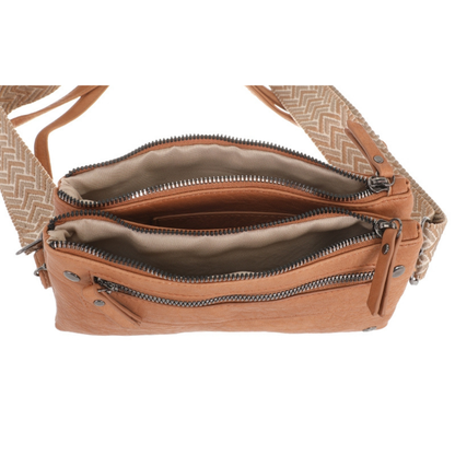 I'm dutch: Handtas - schoudertasje San Leo - Camel